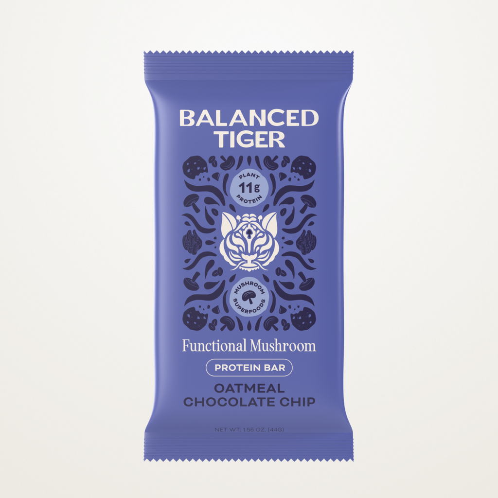 Mushroom Protein Bar - Oatmeal Chocolate Chip – Balanced Tiger