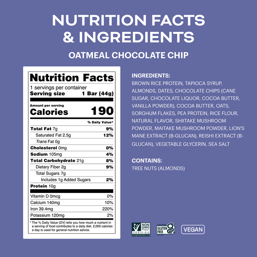 Oatmeal Chocolate Chip Flavor